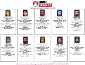 Crime Stoppers De El Paso Texas Los Más Buscados De La Semana