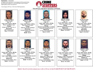 El Departamento De Policía De El Paso Y La Oficina del Sheriff del Condado Localizados Los más Buscados De La Semana