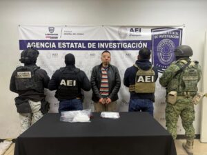Durante operativo AEI detiene sujeto en posesión de medio kilo de cristal