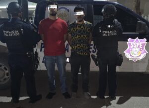 Detiene SSPE a dos sujetos con presunta droga durante operativo de vigilancia en Ojinaga