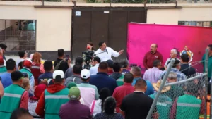 Alcalde Pérez Cuéllar da arranque del Megadestilichadero en colonias del norponiente