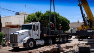 REALIZA JMAS OBRAS DE AGUA PLUVIAL EN CALLE APOLO