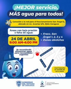 CONECTARÁ JMAS FRACCIONAMIENTO A LA RED GENERAL DE AGUA POTABLE EN EJIDO ZARAGOZA