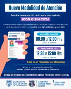 Impulsa Gilberto Loya renovación de licencias sin cita en Chihuahua para agilizar la atención ciudadana