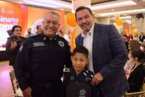Realiza Seguridad Pública convivencia con estudiantes por el Día del Niño