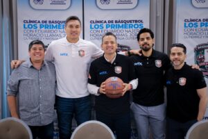 Hacen equipo alcalde Marco Bonilla y el basquetbolista Lalo Nájera para impulsar a niñas y niños en el básquetbol