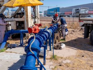 Realiza JMAS trabajos de mantenimiento en los pozos 116 y 166 ante temporada de calor.
