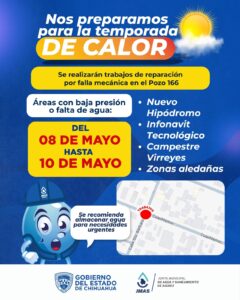 Reparará JMAS pozo 166 en la colonia Nuevo Hipódromo.