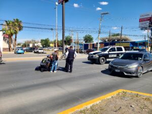 Accidente de motociclista sobre tecnológico y Pedro Rosales de León