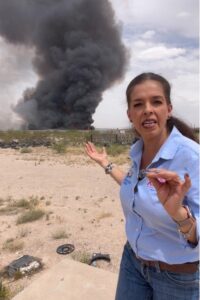 ”¿Así pretende gobernar Chihuahua? Mientras Cruz Pérez hace campaña, dejó a Juárez ardiendo en el abandono y con apenas cuatro máquinas extintoras: diputada Xóchitl Contreras.”