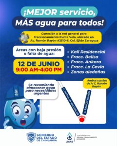 Instalará JMAS conexión a la red de agua potable en el Fraccionamiento Punta Vela.