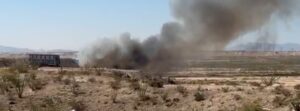 Un incendio nuevamente en granjas santa Elena.