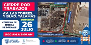Trabajará JMAS en conexión de tubería para la desviación del colector de drenaje Talamás Camandari.