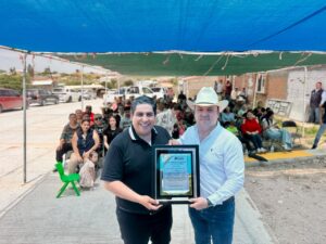 Cumple Memo Ramírez compromiso con Matamoros con la entrega de nueva pavimentación