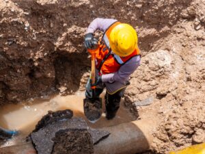 Atiende JMAS fuga de agua potable en Avenida Del Charro.