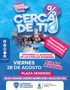 Llevará JMAS programa “Cerca de ti” a Plaza Sendero.