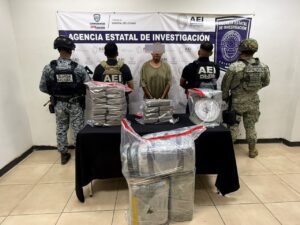 Incauta AEI Zona Norte más 53 kilos de mariguana y detiene a un masculino durante un cateo
