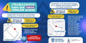 Trabajará JMAS en conexión a la red agua potable y reparación de descarga sanitaria.
