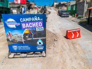 Por concluir JMAS trabajos de reubicación de la línea de alcantarillado sobre la calle Acolhuas.