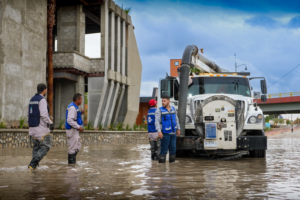 TRABAJA JMAS EN DESAGÜE DE AVENIDA DE LAS TORRES TRAS INTENSAS LLUVIAS