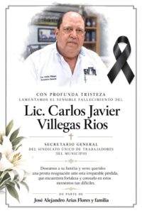 Muere secretario general del Sindicato Único de Trabajadores del Municipio