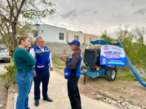 Despliega JMAS equipo y personal para atender a vecinos del fraccionamiento Gardeno.