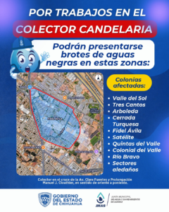 Realiza JMAS trabajos de reparación en el colector Candelaria.